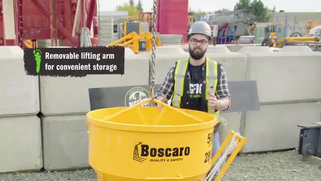 hydraulic concrete bucket