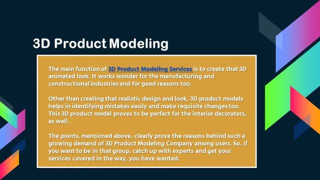 3 Top Notch Reasons To Rely On 3D Product Modeling Services