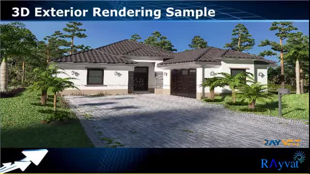 3D Exterior Design Studio  3D Architectural Exterior Rendering