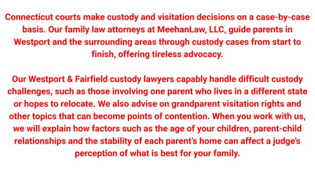 Meehanlaw LLC - Trusted Child Custody Attorney in Fairfield, CT