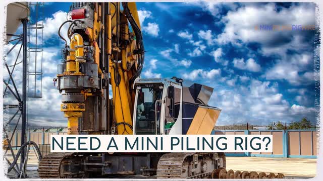 Mini Piling Rig Hire