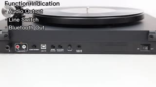 Retrolife Turntable with Bluetooth output & MM Cartridge UD004