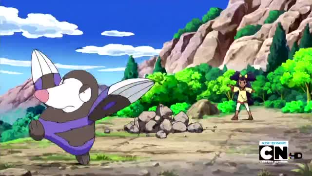 Iris and Excadrill Against the Dragon Buster! clips