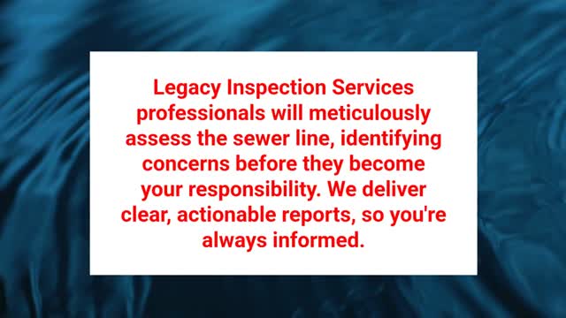 Legacy Inspection Services LLC - Sewer Inspection Company in Holland, MI