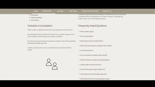 experienced plastic surgeon Perth