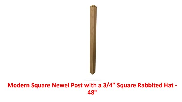 The Stair Source - Modern Square Newel Post