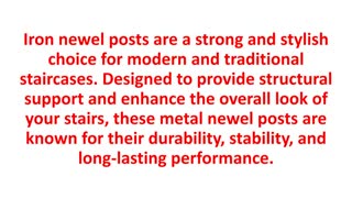 The Stair Source - Custom Iron Newel Post