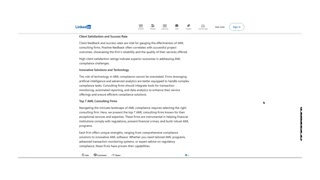 Top AML Consulting Firms