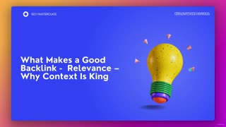 SEO1_7_2 -WMaGB 2 - Relevance – Why Context Is King