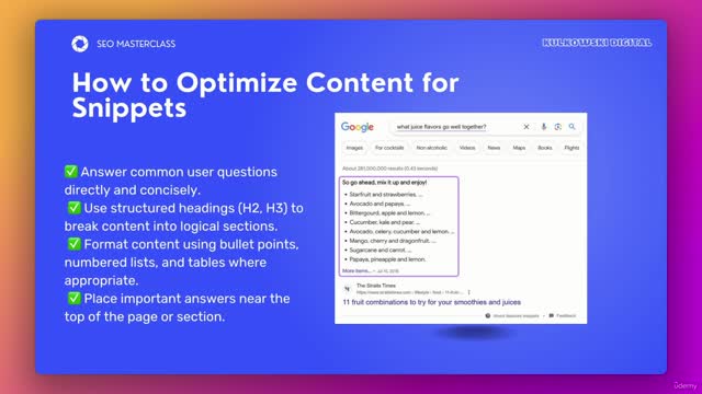 SEO1_4_11 -Optimizing for Featured Snippets – How to Win Position Zero