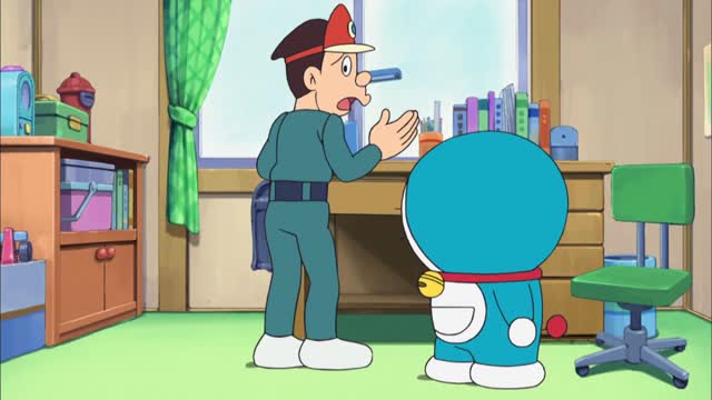 신 도라에몽 17기 22화 닌자로봇 등장