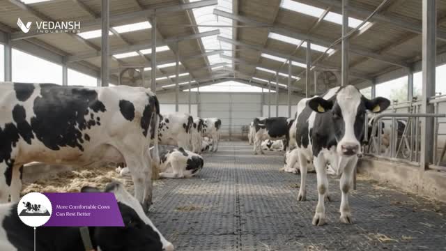 Hard Concrete Floors Can Put Stress On Cows' Joints, Legs & Hooves, Making Resting Uncomfortable.