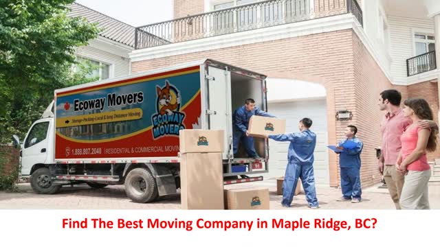 Ecoway Movers - Dependable Moving Company in Maple Ridge, BC