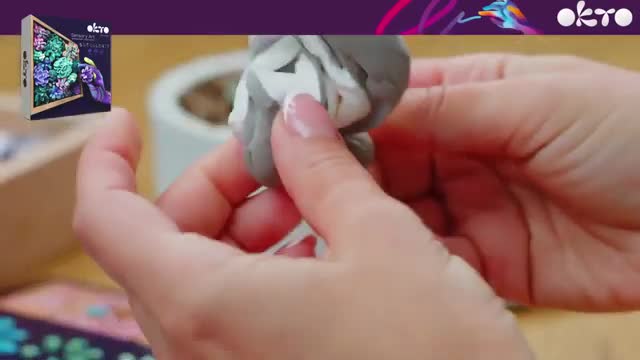 Sensory Art Succulents with Art for Adults who like the art of succulents