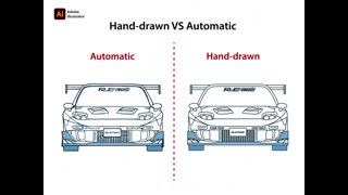 The difference between hand-drawn vectorization and automatic vectorization