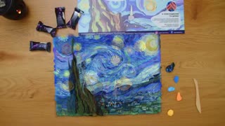 3D Painting - Starry Nights - from www.OktoClay.co.uk the UK's best sensory arts