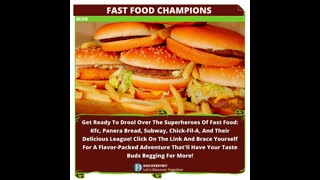 Revealed America's Elite 20 Fast Food Destinations!