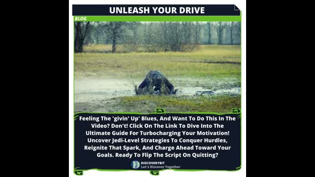 How To Revitalize Your Drive And Conquer Goals!
