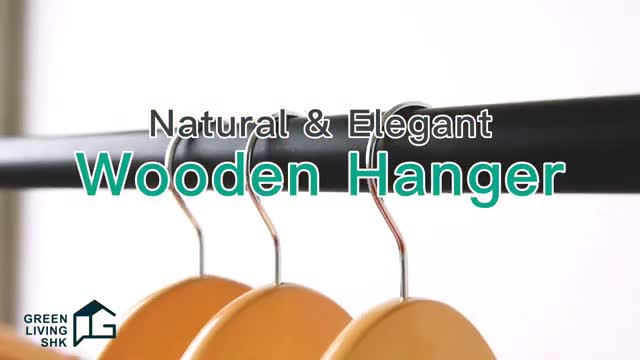 Natural & elegant wooden hanger