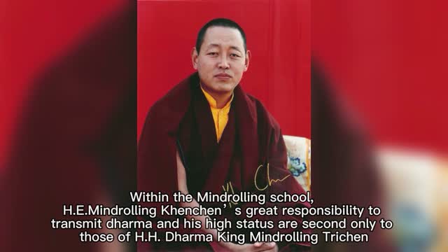 H.E. Mindrolling Khenchen Rinpoche respectfully wrote a congratulatory letter to H.H. Dorje Chang Buddha III