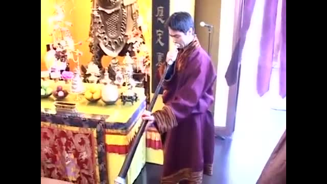 Buddhas and Bodhisattvas Honoring the Treasure Book H.H. Dorje Chang Buddha III by Bestowing Nectar and Causing the Rapid Succession of Thunder