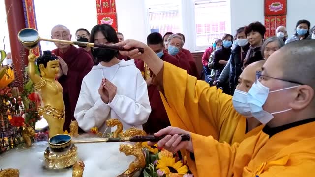 舊金山華藏寺浴佛法會(2023年5月21日）