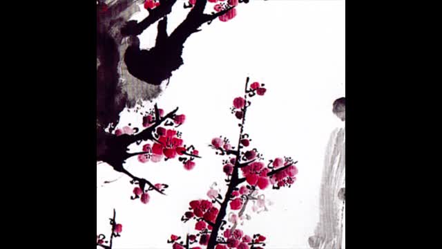 南无羌佛国画欣赏:老树