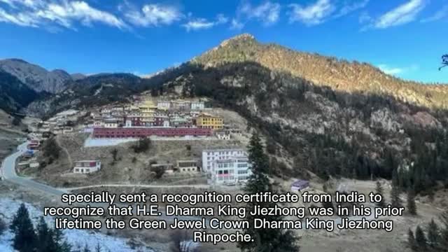 H.H. Dorje Chang Buddha III received Congratulatory Letter from H.E. the current 6th Karmapa Green Jewel Crown Dharma King Jiezhong