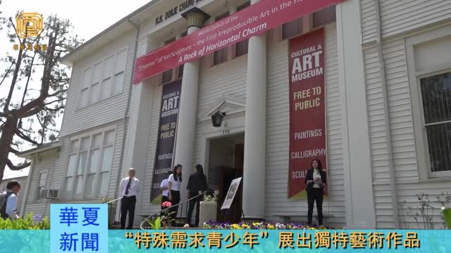 “特殊需求青少年”展出獨特藝術作品（華夏電視臺）