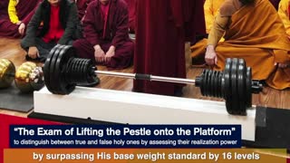The Exam of Lifting the Pestle onto thePlatform to Distinguish between HolyPersons & OrdinaryPersons 