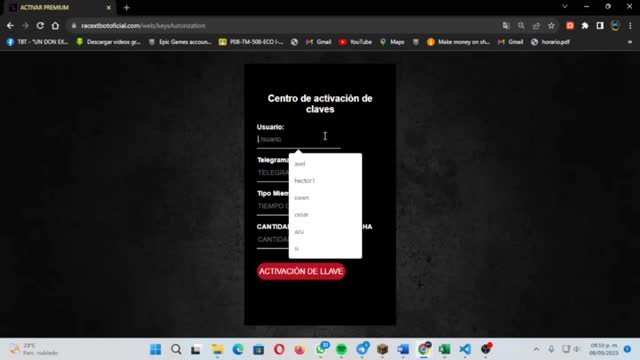 Activacion