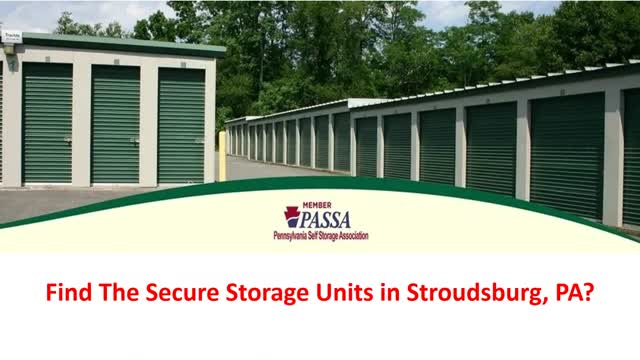Streamline Self Storage - Secure Storage Units in Stroudsburg, PA